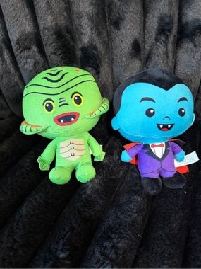 Universal Monsters plush toys, lot of 2 Creature from the Black Lagoon & Dracula